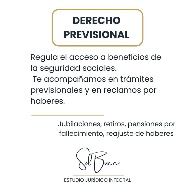 Derecho Previsional - Detalles